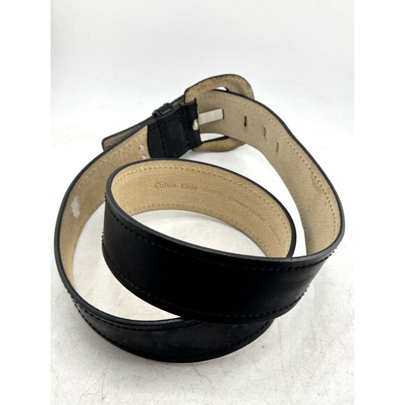 Calvin Klein CK Women\'s Rhinestone Genuine Leather Belt Size XL Extra Large main image 4